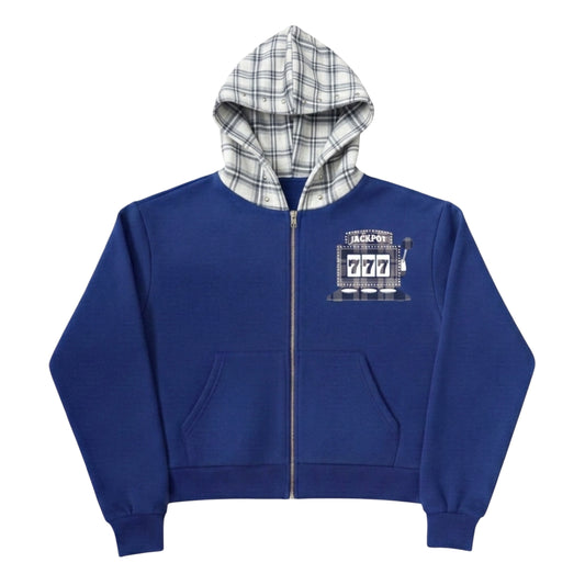 Jackpot Zip-Up (Blue)