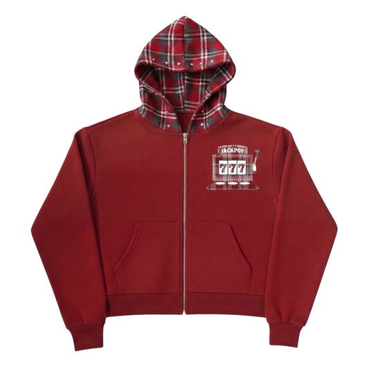Jackpot Zip-Up (Red)
